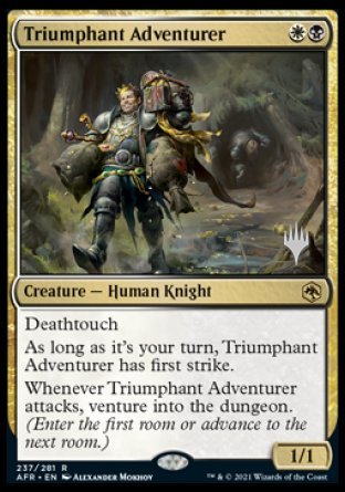 Triumphant Adventurer (Promo Pack) [Dungeons & Dragons: Adventures in the Forgotten Realms Promos] | Silver Goblin