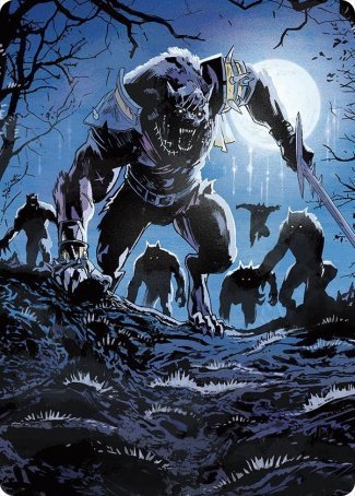 Tovolar, the Midnight Scourge 2 Art Card [Innistrad: Midnight Hunt Art Series] | Silver Goblin
