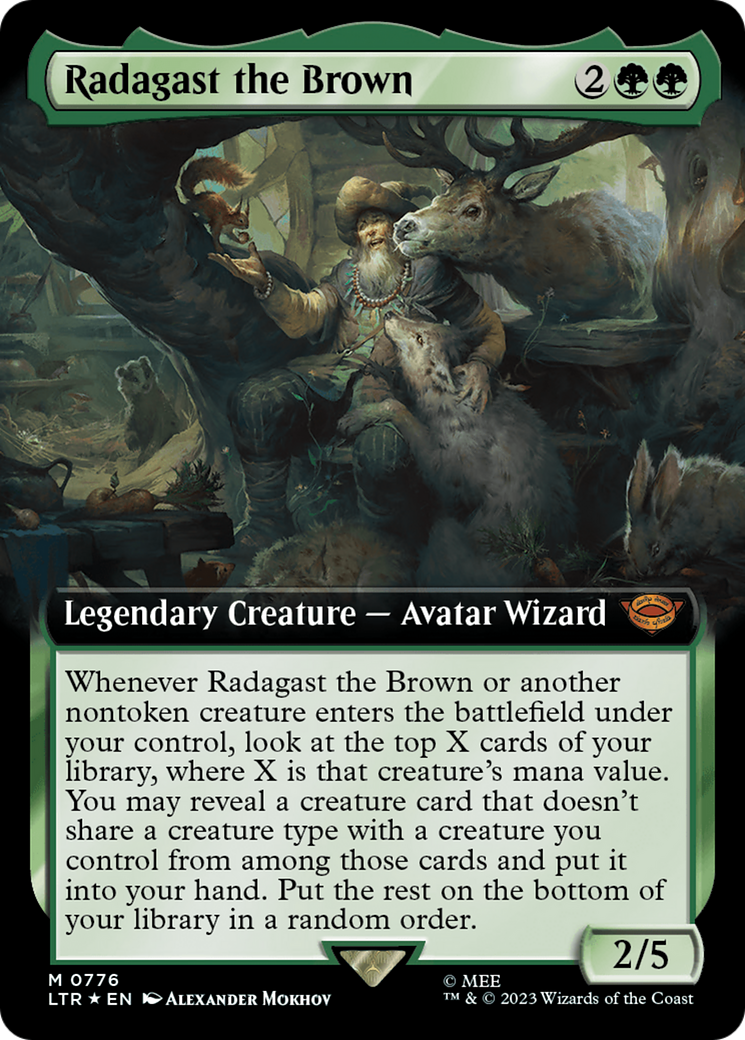 Radagast the Brown (Extended Art) (Surge Foil) [The Lord of the Rings: Tales of Middle-Earth] | Silver Goblin