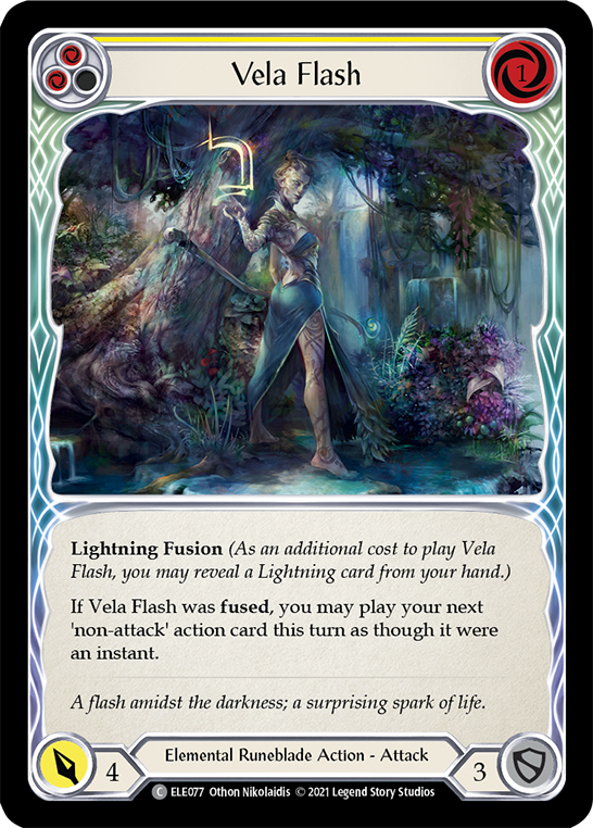 Vela Flash (Yellow) [ELE077] (Tales of Aria)  1st Edition Normal | Silver Goblin