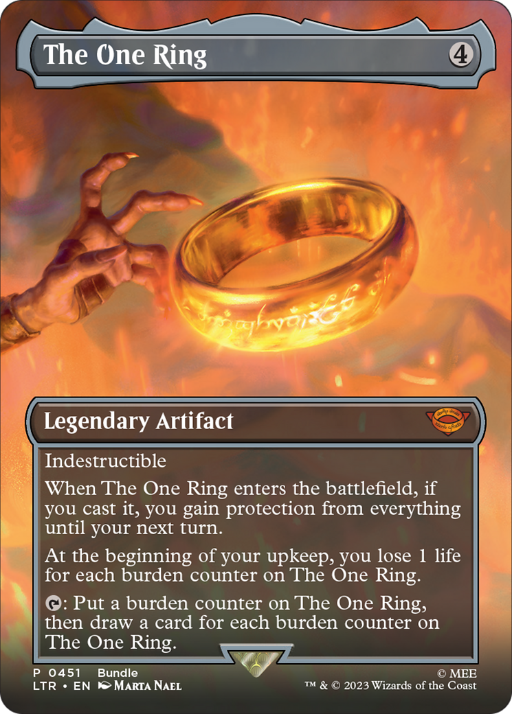 The One Ring (Borderless Alternate Art) [The Lord of the Rings: Tales of Middle-Earth] | Silver Goblin