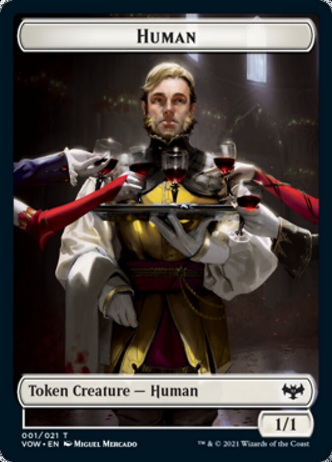 Human (001) // Human Soldier Double-Sided Token [Innistrad: Crimson Vow Tokens] | Silver Goblin