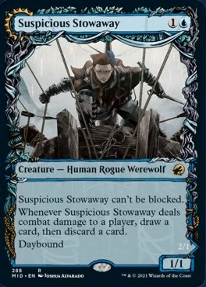 Suspicious Stowaway // Seafaring Werewolf (Showcase Equinox) [Innistrad: Midnight Hunt] | Silver Goblin