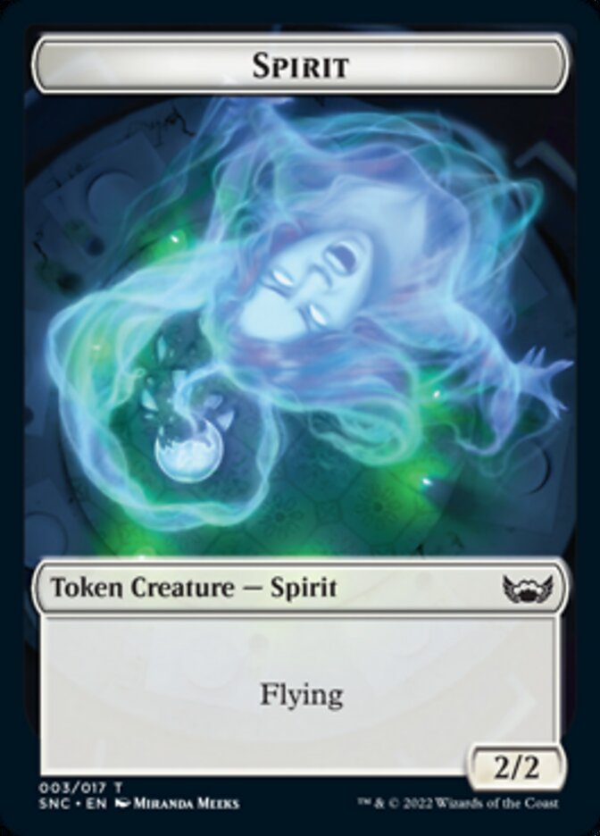 Fish // Spirit Double-Sided Token [Streets of New Capenna Tokens] | Silver Goblin