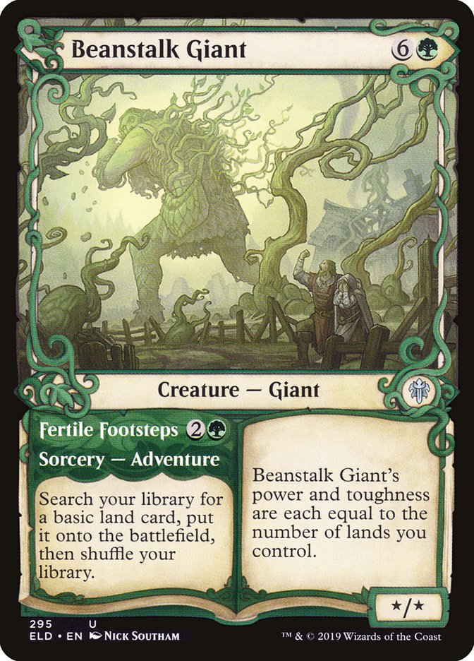 Beanstalk Giant // Fertile Footsteps (Showcase) [Throne of Eldraine] | Silver Goblin