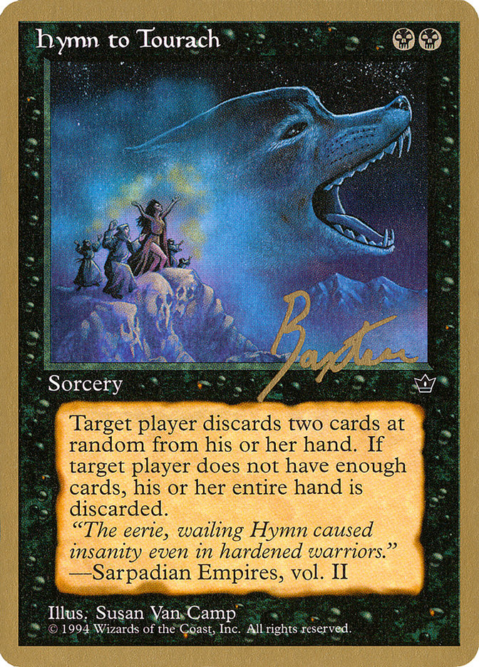 Hymn to Tourach (Wolf) (George Baxter) [Pro Tour Collector Set] | Silver Goblin