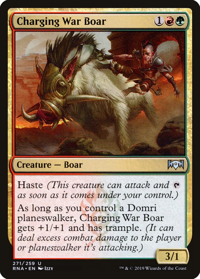 Charging War Boar [Ravnica Allegiance] | Silver Goblin