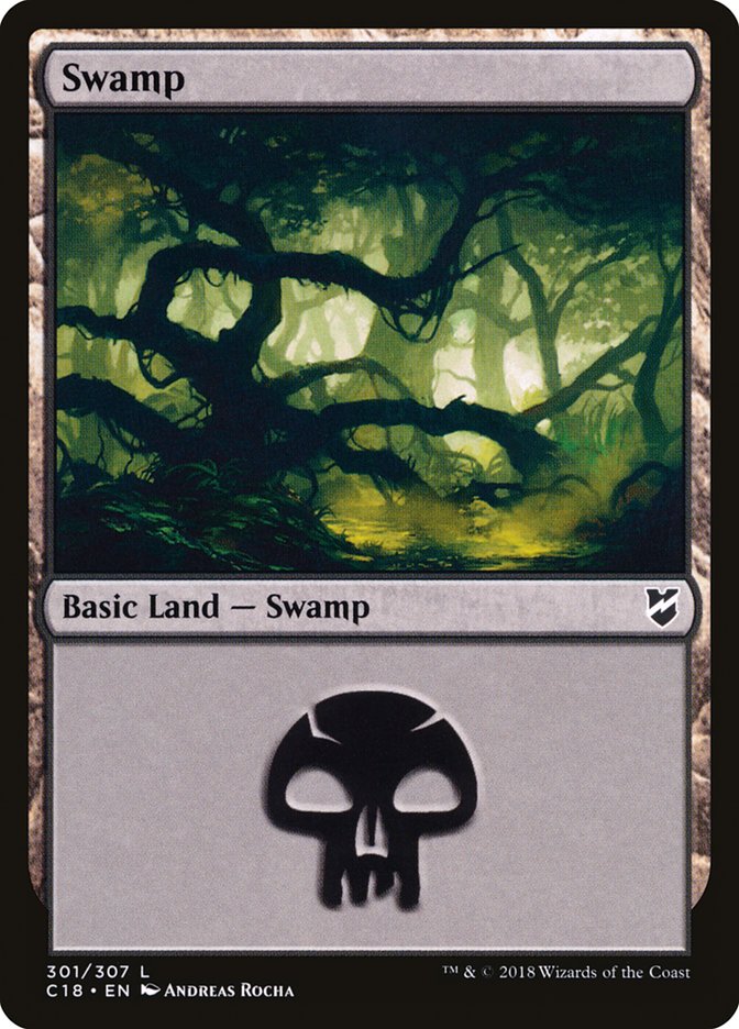 Swamp (301) [Commander 2018] | Silver Goblin