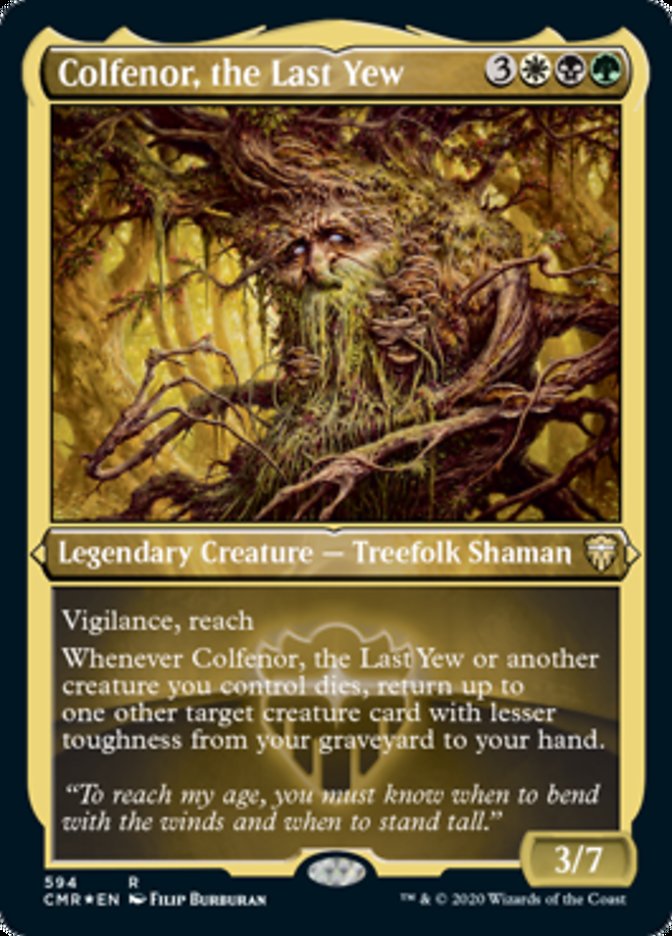 Colfenor, the Last Yew (Etched) [Commander Legends] | Silver Goblin