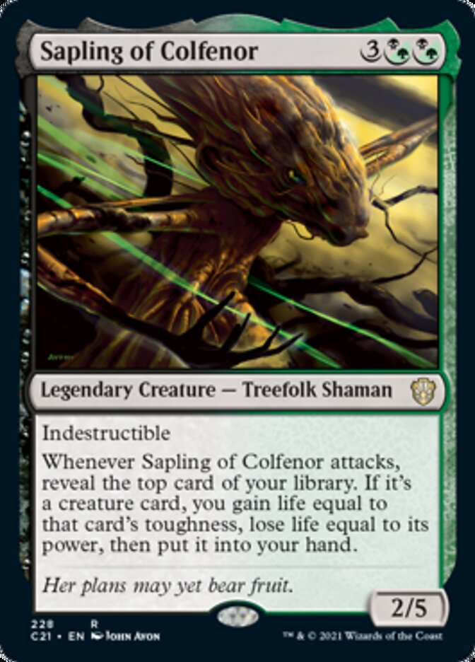 Sapling of Colfenor [Commander 2021] | Silver Goblin