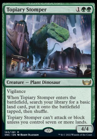 Topiary Stomper (Promo Pack) [Streets of New Capenna Promos] | Silver Goblin