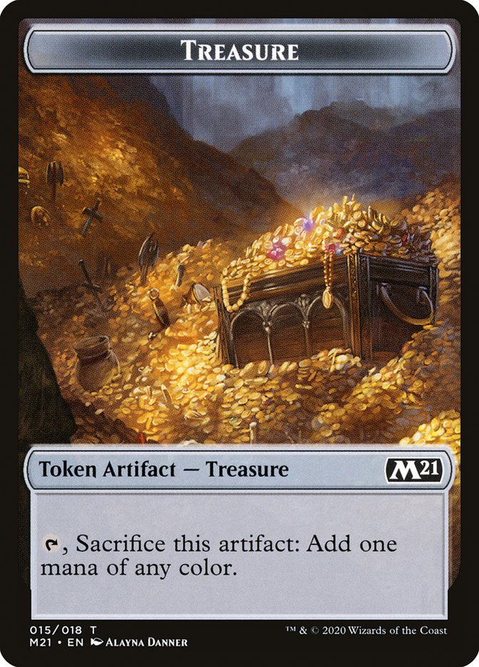 Treasure Token [Core Set 2021 Tokens] | Silver Goblin
