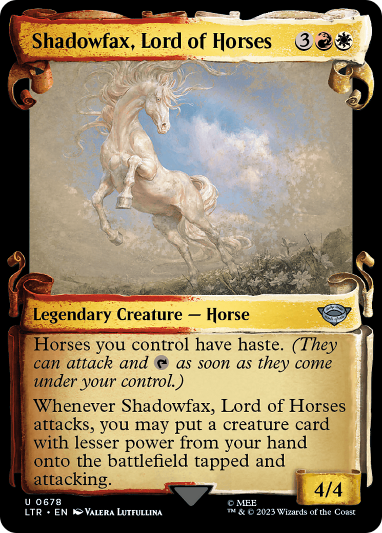 Shadowfax, Lord of Horses [The Lord of the Rings: Tales of Middle-Earth Showcase Scrolls] | Silver Goblin