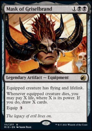 Mask of Griselbrand (Promo Pack) [Innistrad: Midnight Hunt Promos] | Silver Goblin