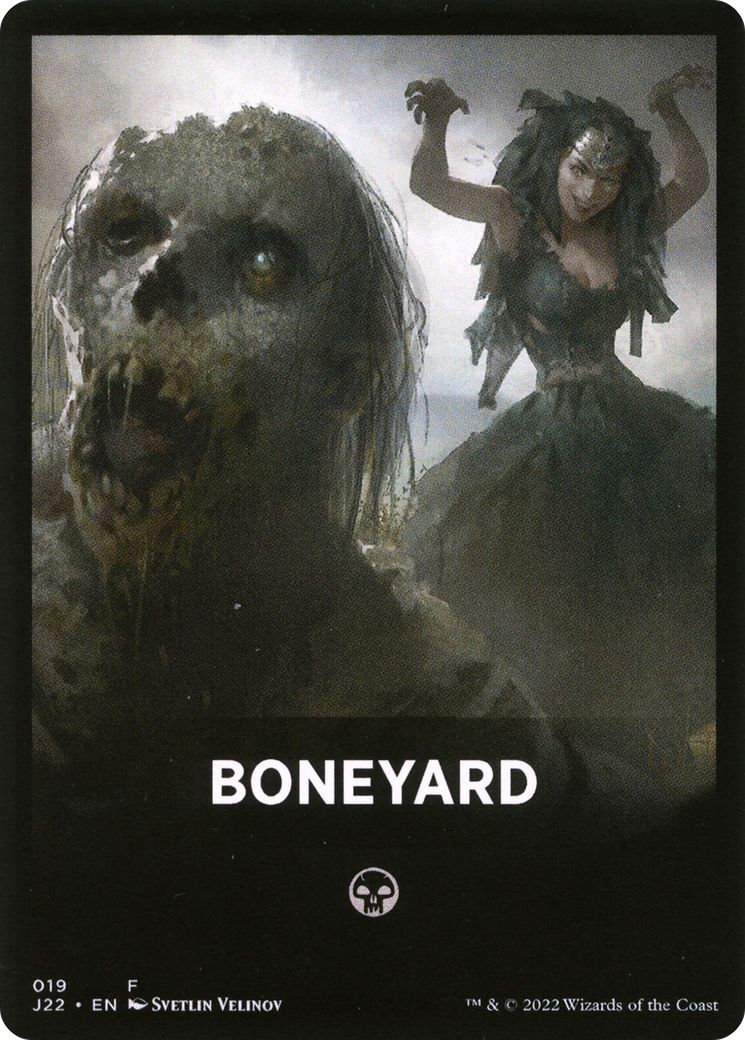 Boneyard Theme Card [Jumpstart 2022 Front Cards] | Silver Goblin