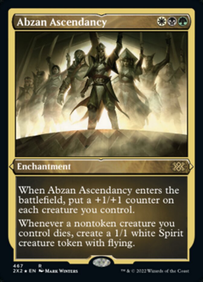 Abzan Ascendancy (Foil Etched) [Double Masters 2022] | Silver Goblin