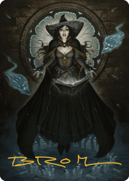 Tasha, the Witch Queen Art Card (76) (Gold-Stamped Signature) [Commander Legends: Battle for Baldur's Gate Art Series] | Silver Goblin