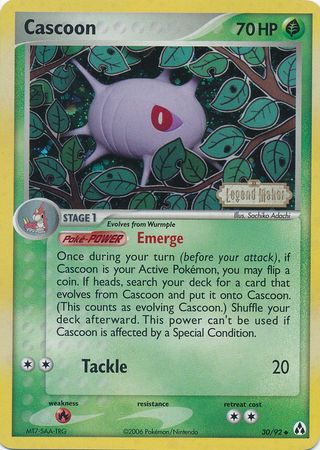 Cascoon (30/92) (Stamped) [EX: Legend Maker] | Silver Goblin