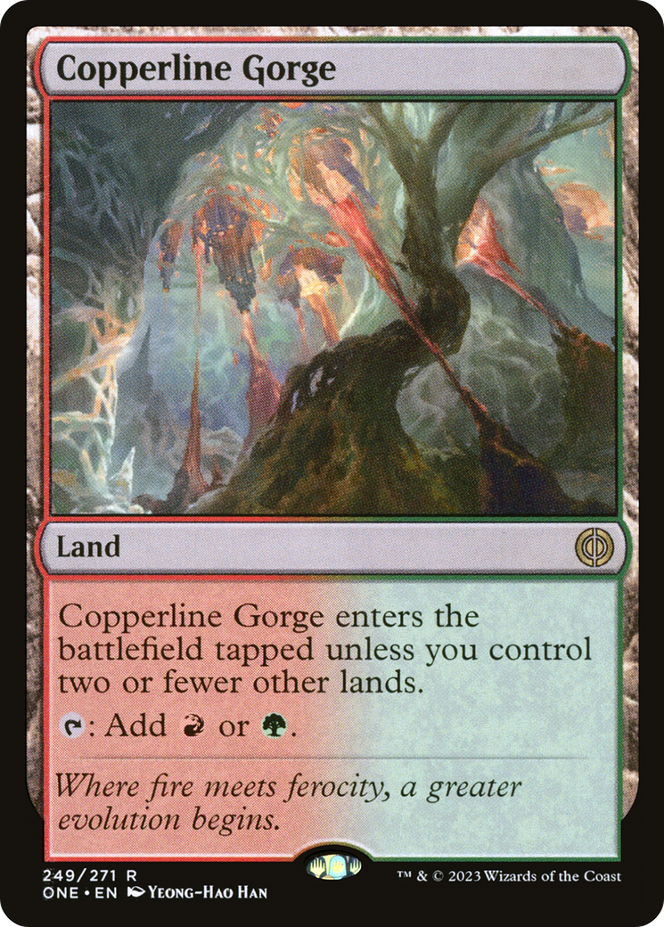Copperline Gorge [Phyrexia: All Will Be One] | Silver Goblin