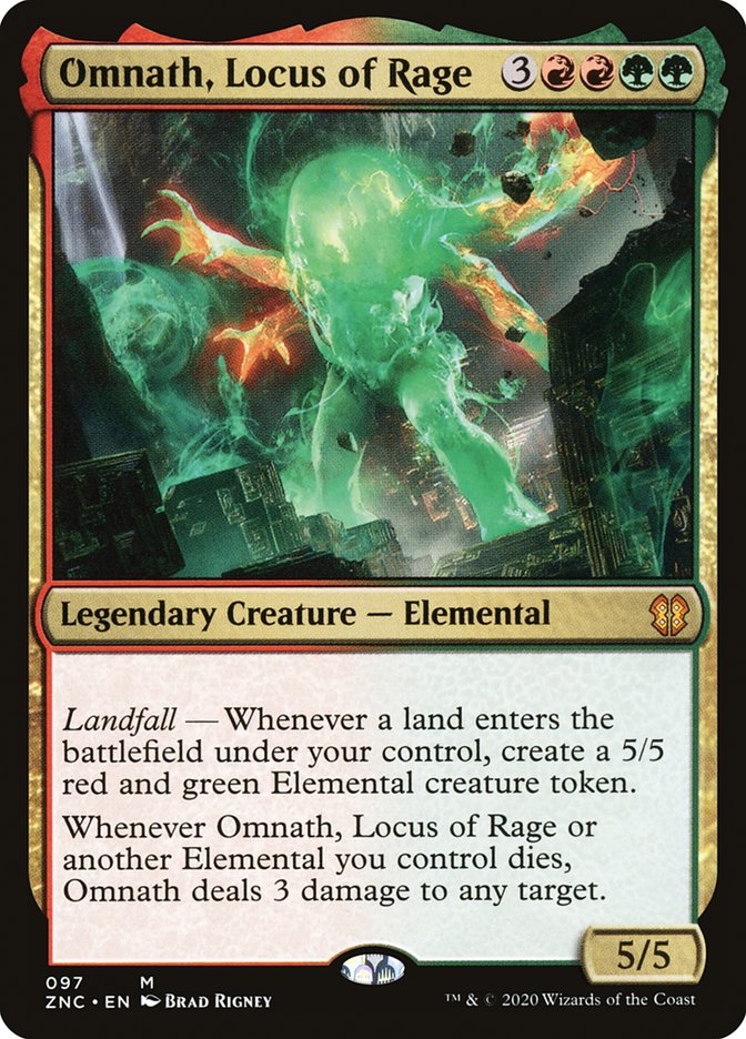 Omnath, Locus of Rage [Zendikar Rising Commander] | Silver Goblin