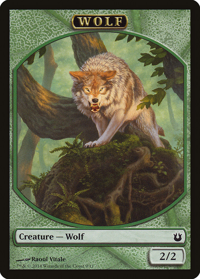 Wolf Token [Born of the Gods Tokens] | Silver Goblin