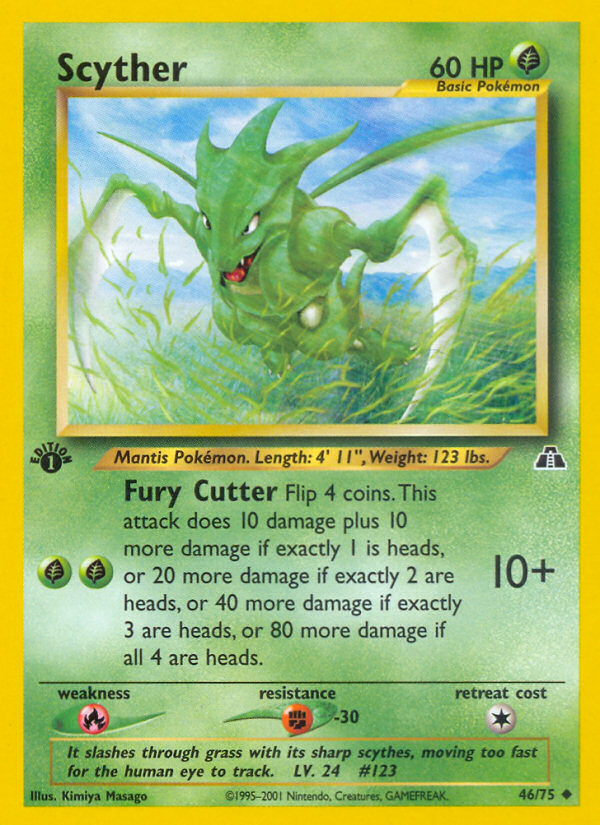 Scyther (46/75) [Neo Discovery 1st Edition] | Silver Goblin