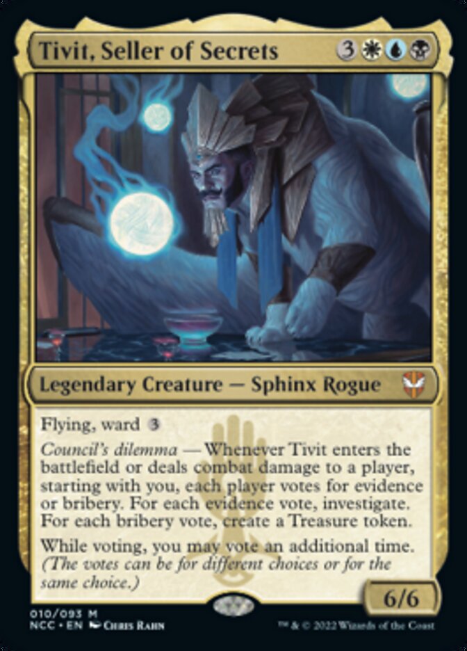 Tivit, Seller of Secrets [Streets of New Capenna Commander] | Silver Goblin