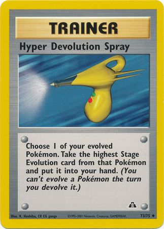 Hyper Devolution Spray (73/75) [Neo Discovery Unlimited] | Silver Goblin