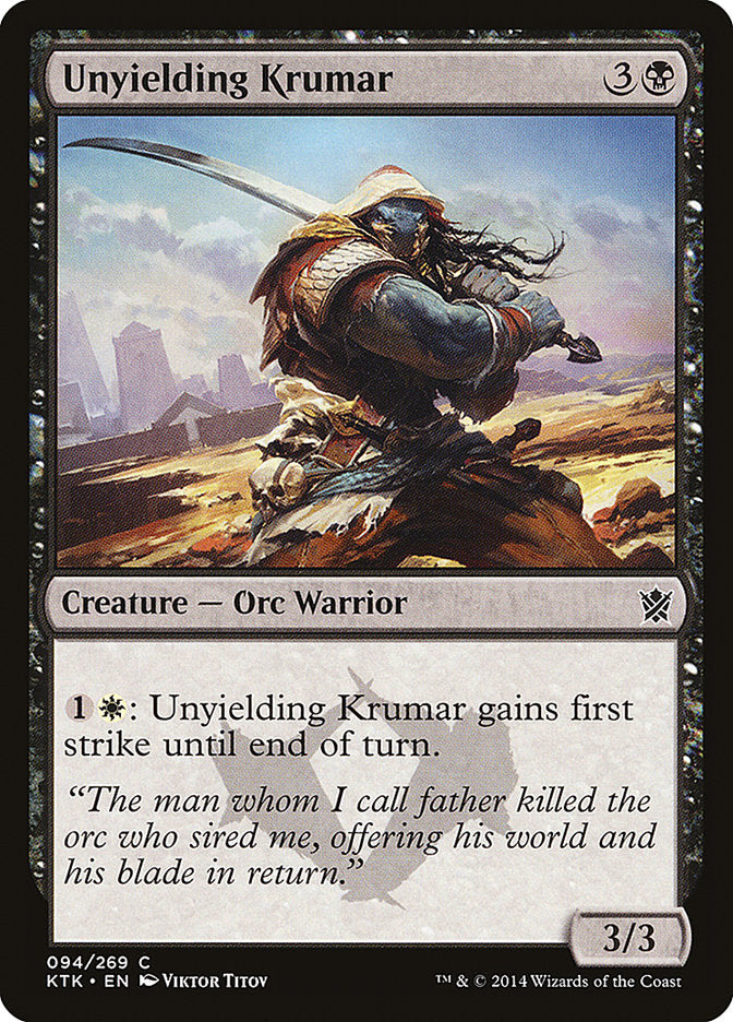 Unyielding Krumar [Khans of Tarkir] | Silver Goblin
