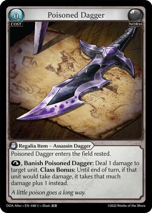 Poisoned Dagger (048) [Dawn of Ashes: Alter Edition] | Silver Goblin
