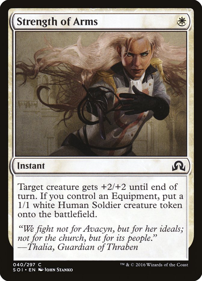 Strength of Arms [Shadows over Innistrad] | Silver Goblin