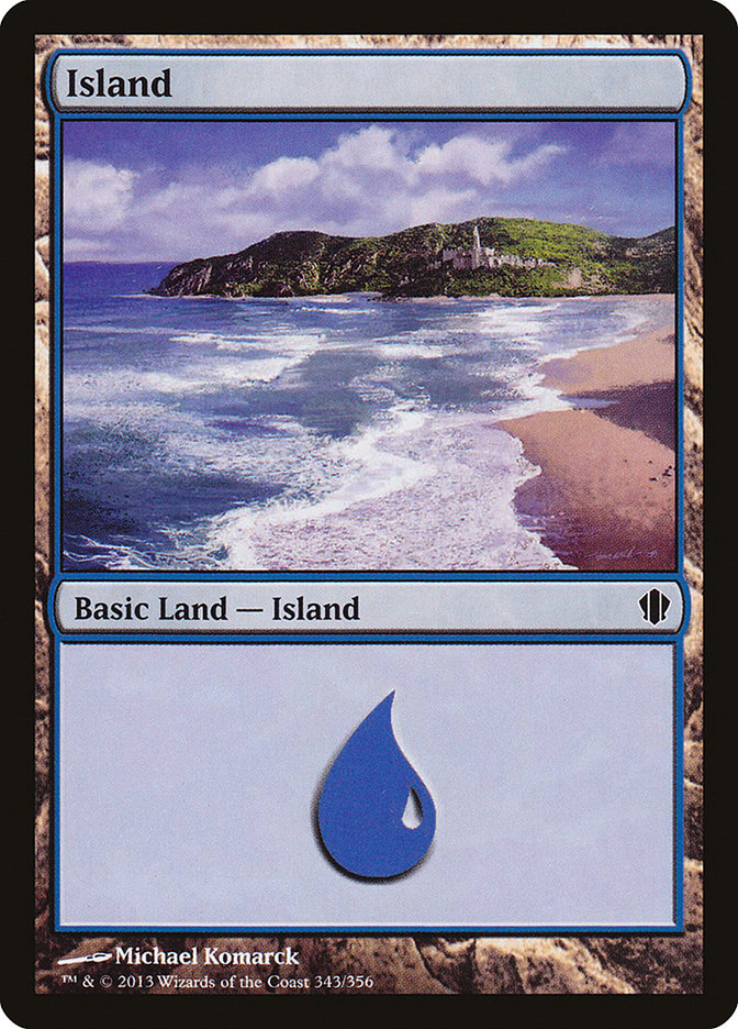 Island (343) [Commander 2013] | Silver Goblin