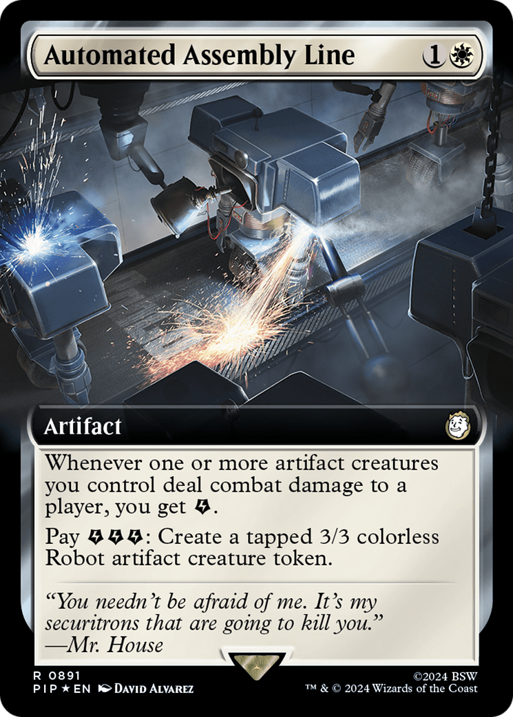Automated Assembly Line (Extended Art) (Surge Foil) [Fallout] | Silver Goblin