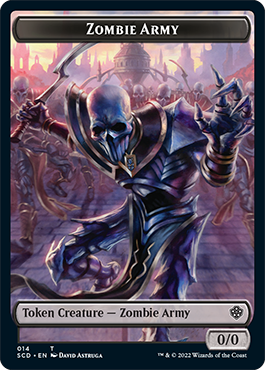 Zombie // Zombie Army Double-Sided Token [Starter Commander Decks] | Silver Goblin