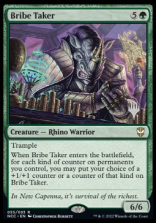 Bribe Taker (Promo Pack) [Streets of New Capenna Commander Promos] | Silver Goblin