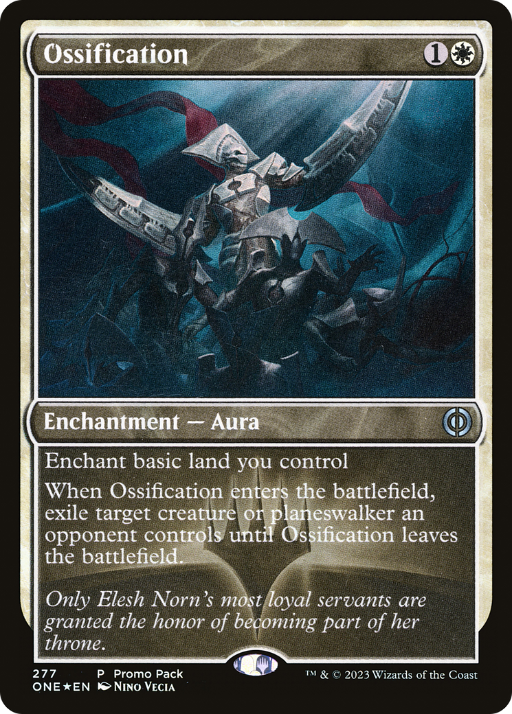 Ossification (Promo Pack) [Phyrexia: All Will Be One Promos] | Silver Goblin