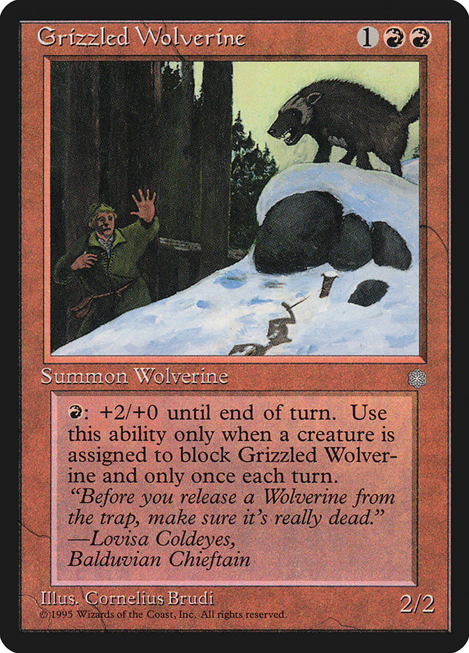 Grizzled Wolverine [Ice Age] | Silver Goblin