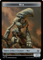 Phyrexian Germ // Myr Double-Sided Token [March of the Machine Commander Tokens] | Silver Goblin