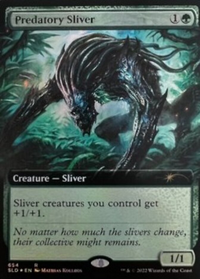 Predatory Sliver (Extended Art) [Secret Lair Drop Promos] | Silver Goblin