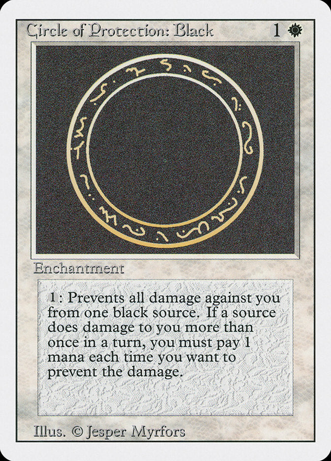 Circle of Protection: Black [Revised Edition] | Silver Goblin