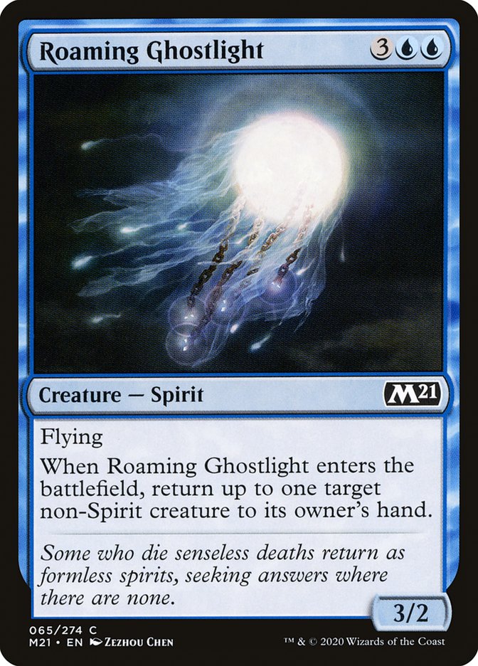 Roaming Ghostlight [Core Set 2021] | Silver Goblin