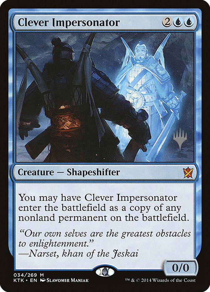 Clever Impersonator (Promo Pack) [Khans of Tarkir Promos] | Silver Goblin