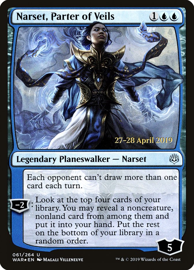 Narset, Parter of Veils [War of the Spark Prerelease Promos] | Silver Goblin