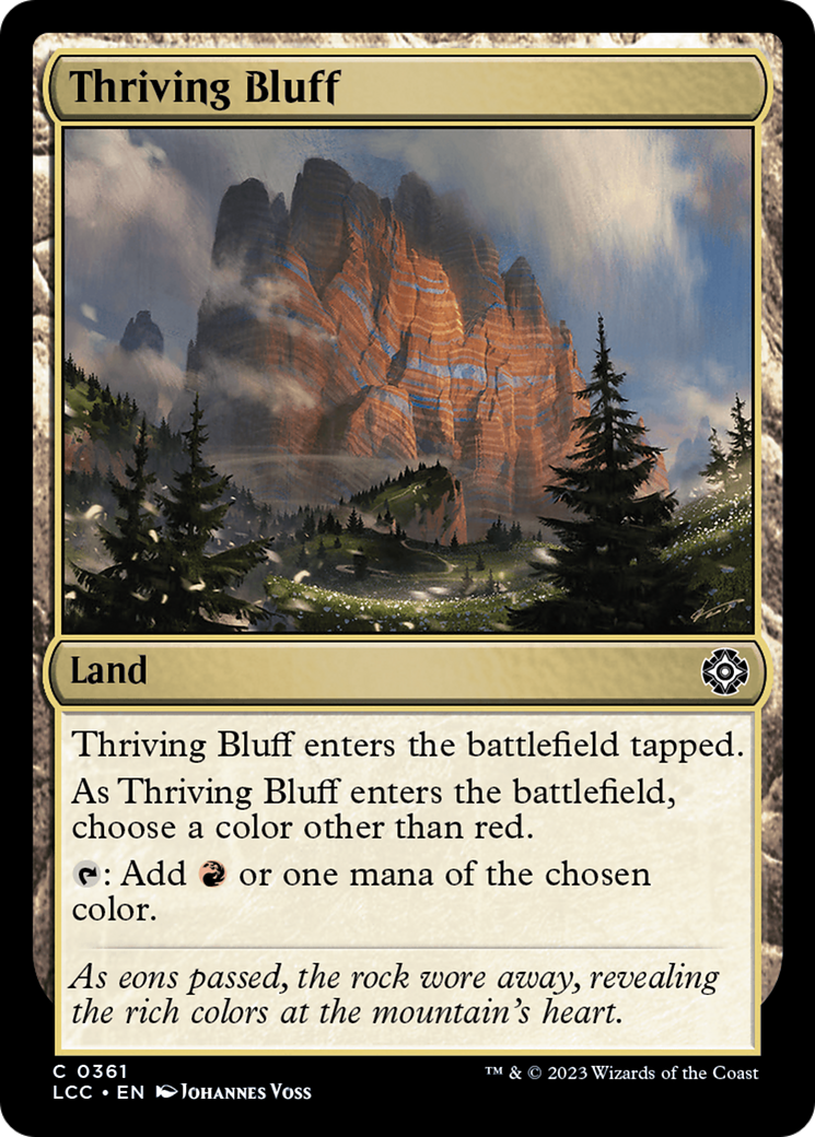 Thriving Bluff [The Lost Caverns of Ixalan Commander] | Silver Goblin