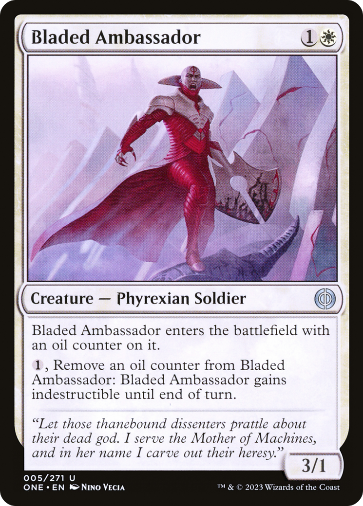 Bladed Ambassador [Phyrexia: All Will Be One] | Silver Goblin