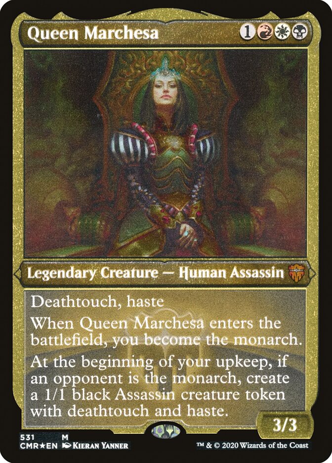 Queen Marchesa (Etched) [Commander Legends] | Silver Goblin