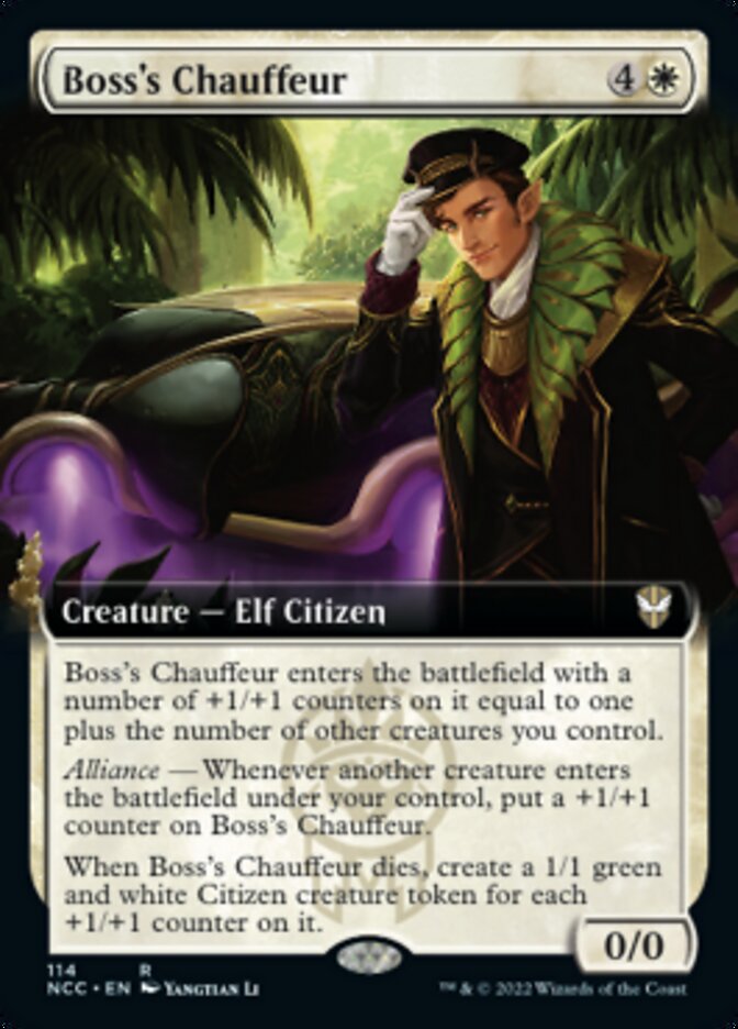 Boss's Chauffeur (Extended Art) [Streets of New Capenna Commander] | Silver Goblin