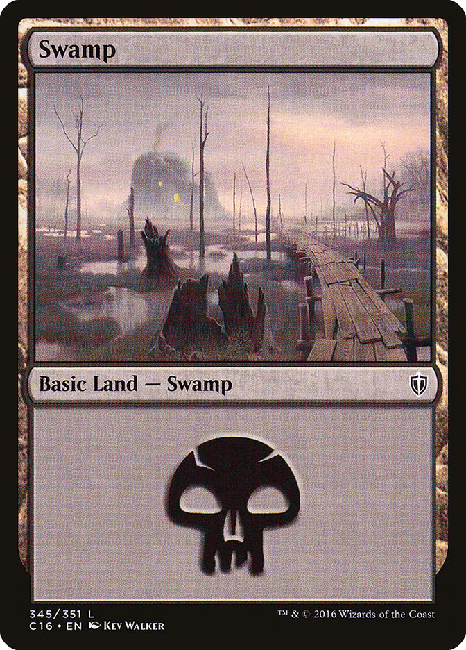 Swamp (345) [Commander 2016] | Silver Goblin