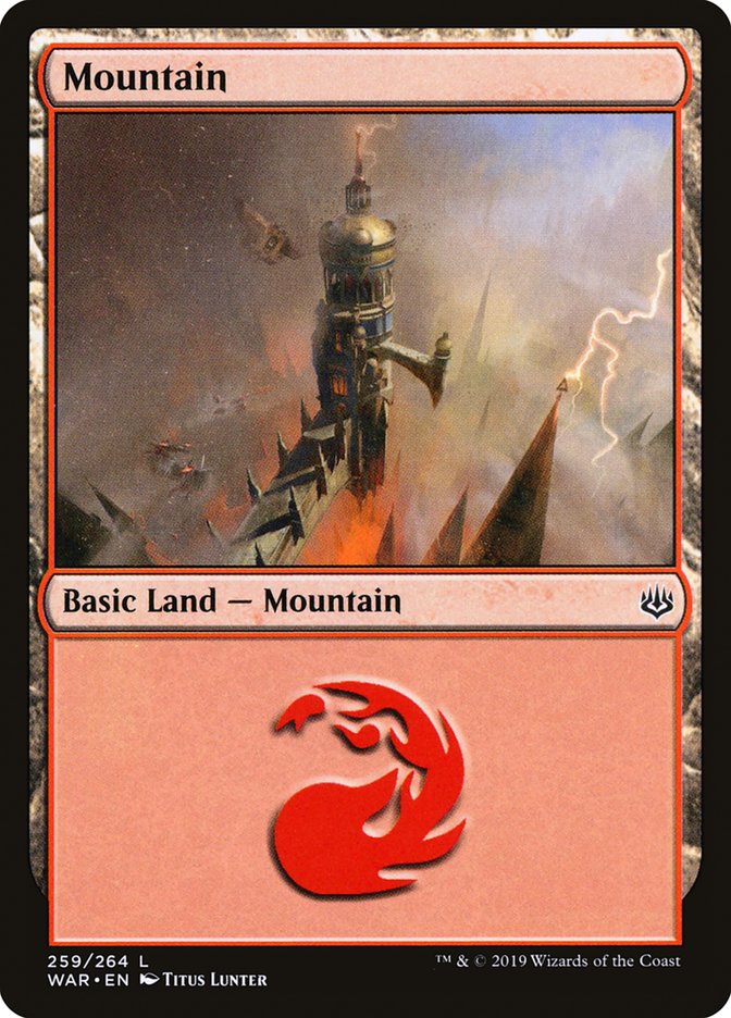 Mountain (259) [War of the Spark] | Silver Goblin