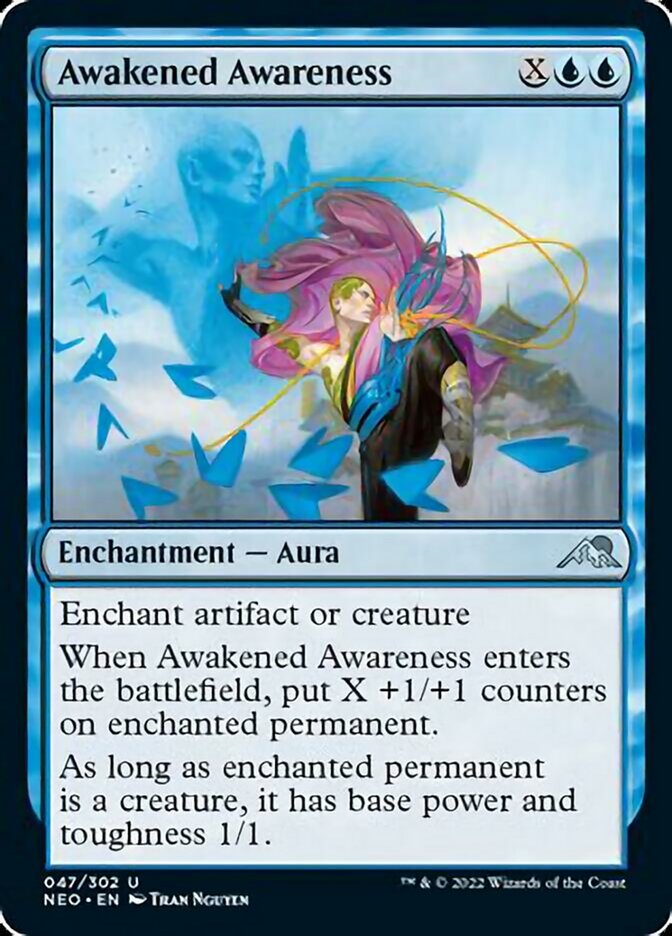 Awakened Awareness [Kamigawa: Neon Dynasty] | Silver Goblin
